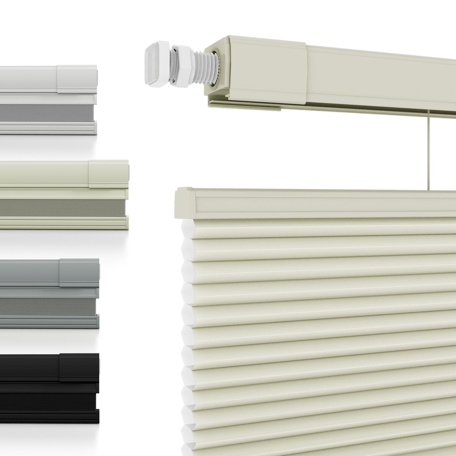 Changshade No Drill Cellular Shades,Custom Size Top Down Bottom Up Cordless Blinds