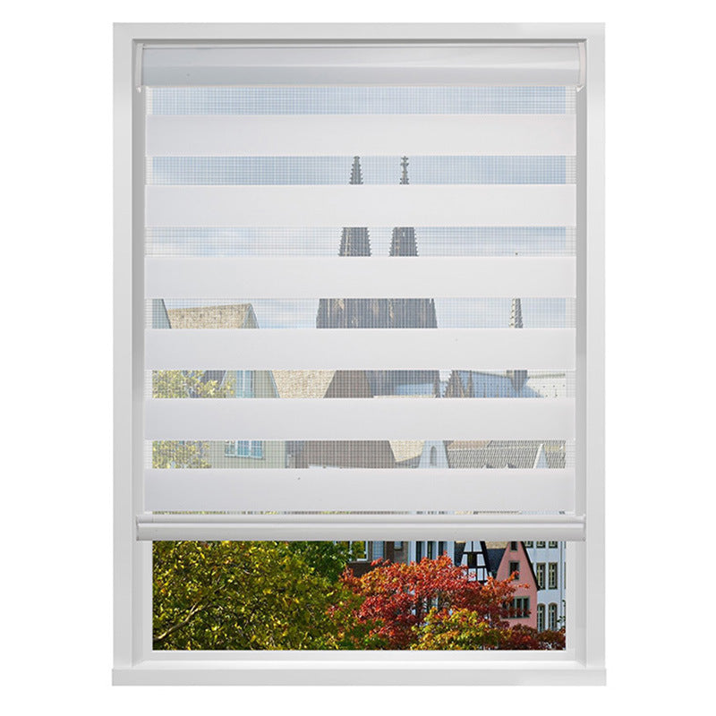 Custom Cordless Blackout Zebra Roller shades